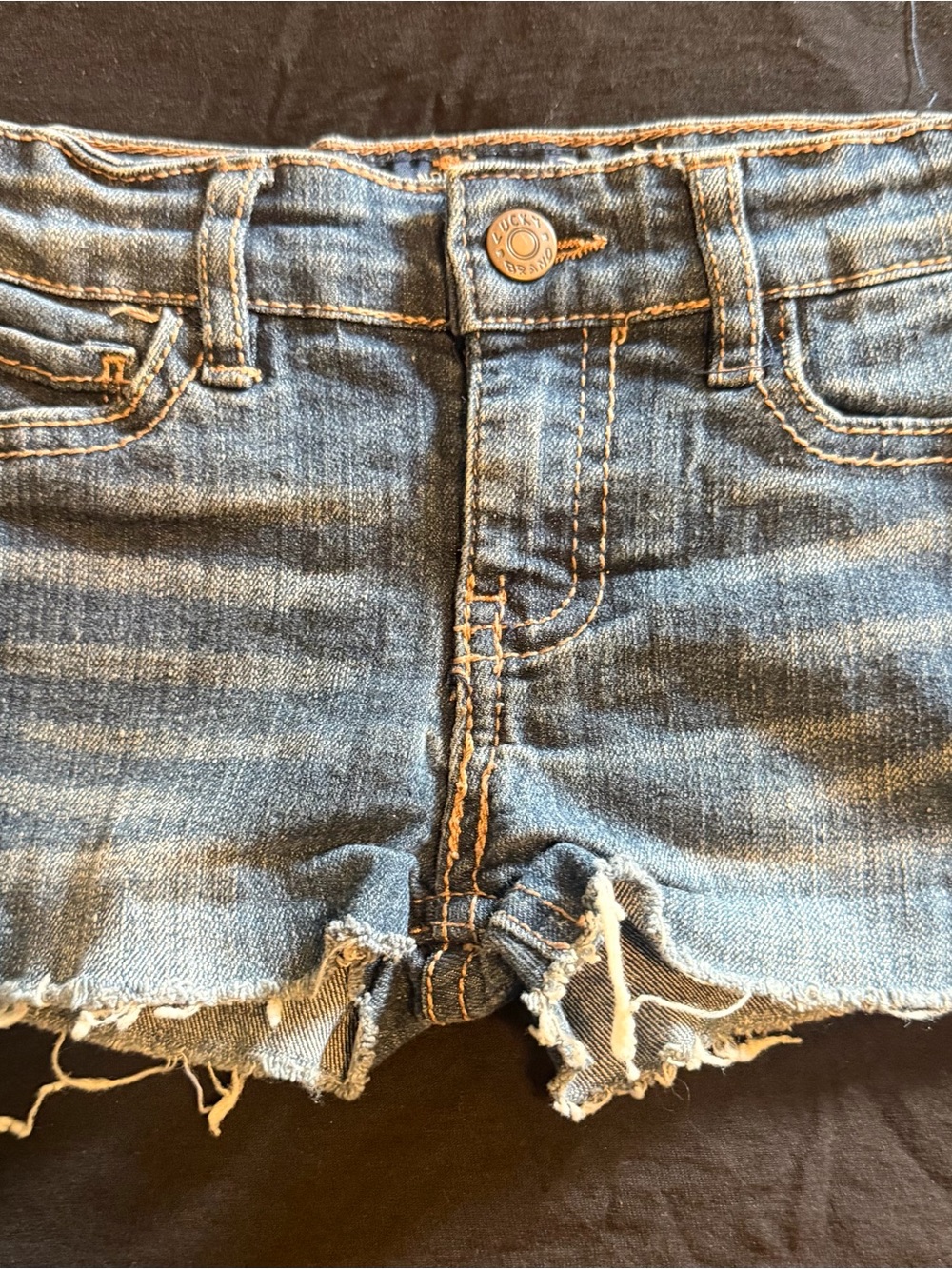 Lucky Brand Blue Distressed Denim Shorts
